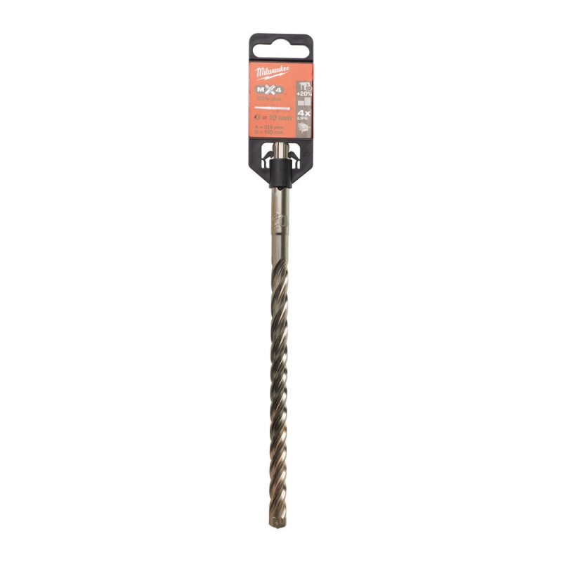 WIERTŁO SDS PLUS 10/150/210MM MILWAUKEE 4932352027 WIERTŁO SDS PLUS 10/150/210MM MILWAUKEE 4932352027