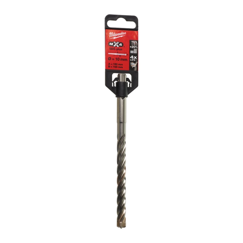 WIERTŁO SDS PLUS 10/100/160MM MILWAUKEE 4932352026 1SZT WIERTŁO SDS PLUS 10/100/160MM MILWAUKEE 4932352026 1SZT