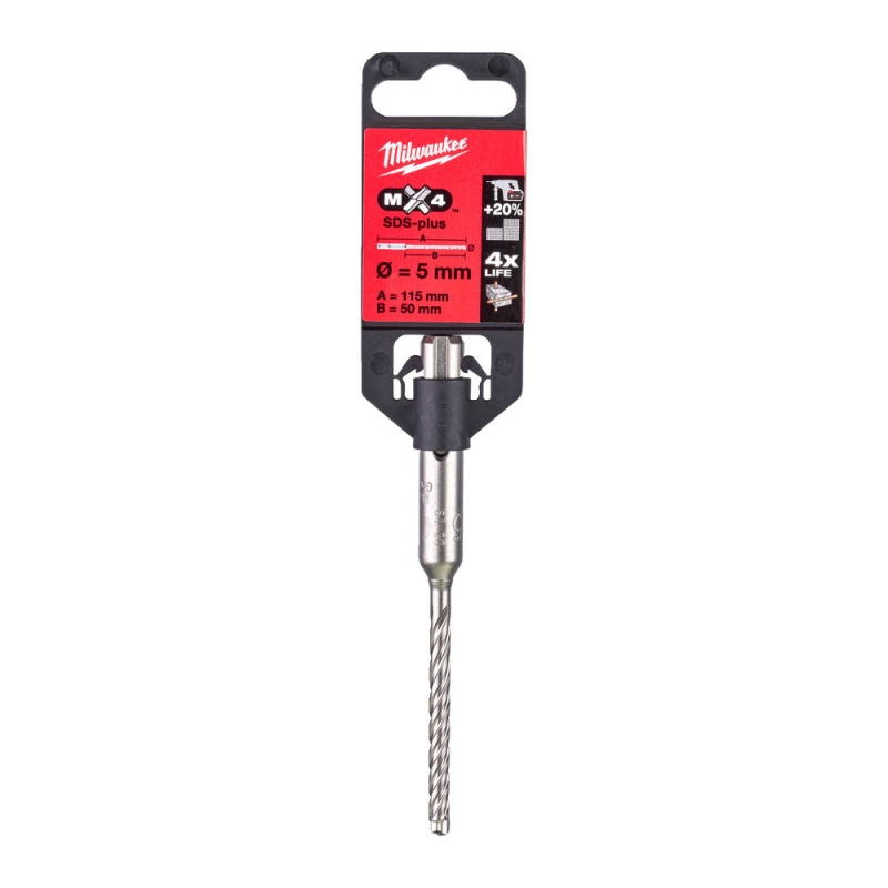 WIERTŁO SDS PLUS 5/50/115MM MILWAUKEE 4932352007 WIERTŁO SDS PLUS 5/50/115MM MILWAUKEE 4932352007