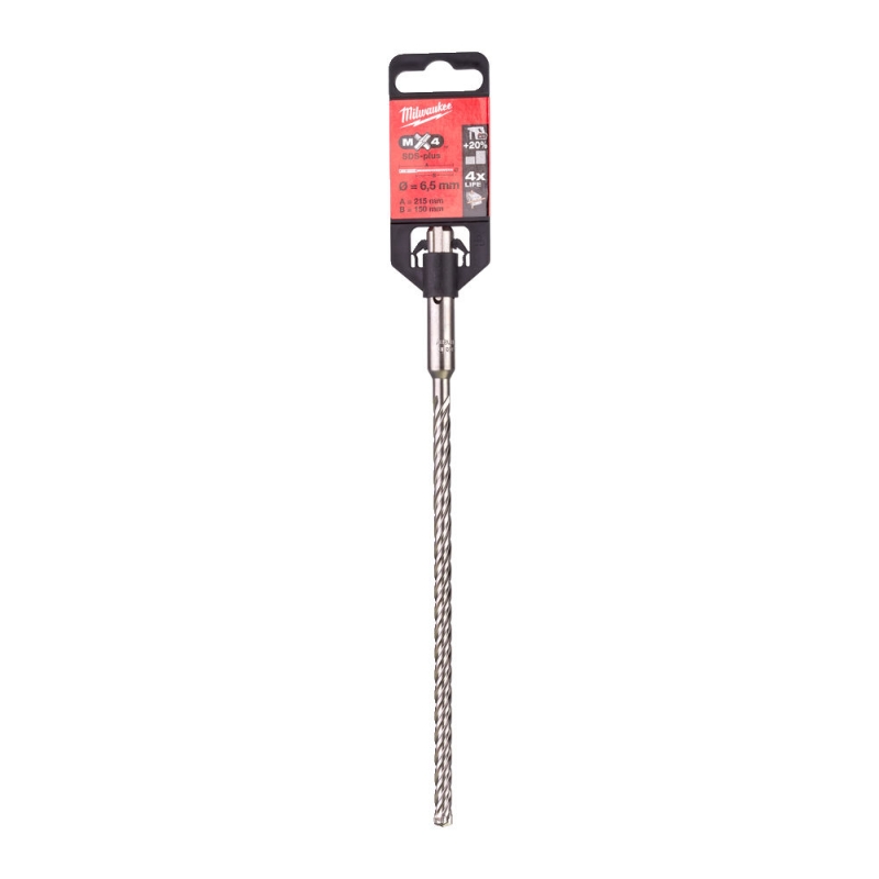 WIERTŁO SDS PLUS 6,5/150/215MM MILWAUKEE 4932352016 WIERTŁO SDS PLUS 6,5/150/215MM MILWAUKEE 4932352016