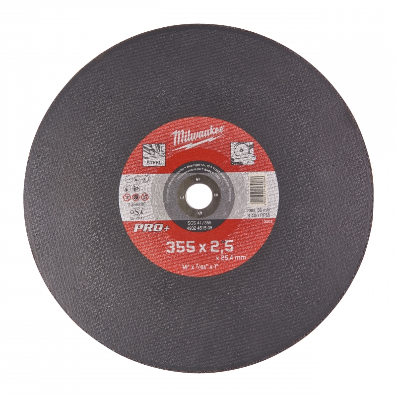 TARCZA DO METALU 355X2,5 PRO+ MILWAUKEE 4932451505 TARCZA DO METALU 355X2,5 PRO+ MILWAUKEE 4932451505