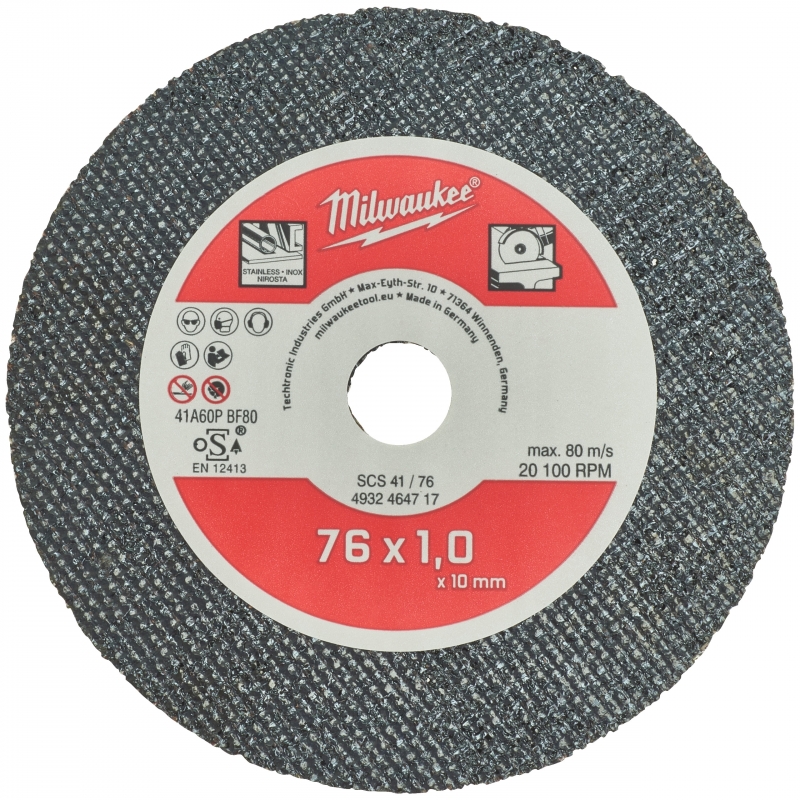 TARCZA TNĄCA DO METALU SCS41/76 MILWAUKEE 4932464717 TARCZA TNĄCA DO METALU SCS41/76 MILWAUKEE 4932464717
