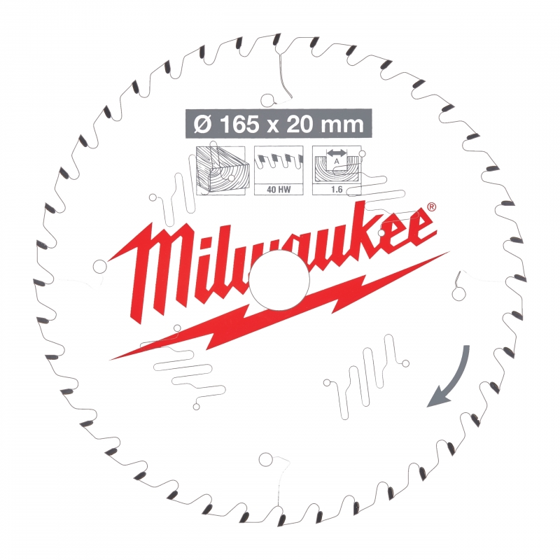 TARCZA PILARSKA 165x20x1.6 MILWAUKEE 4932471932 TARCZA PILARSKA 165x20x1.6 MILWAUKEE 4932471932