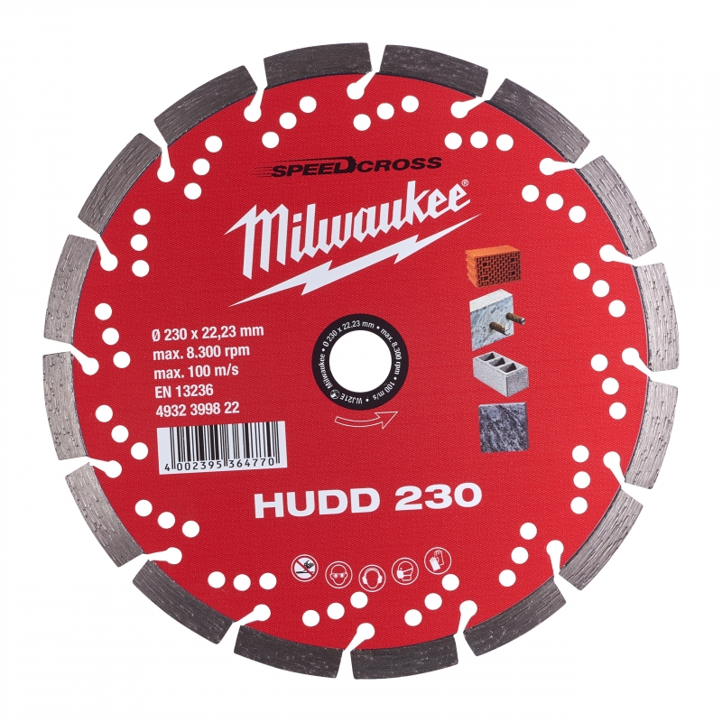 TARCZA DIAMENTOWA HUDD 230MM MILWAUKEE 4932399822