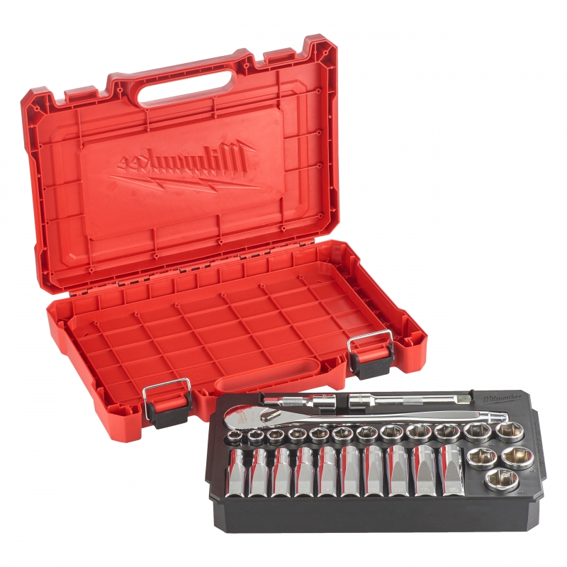 ZESTAW NASADEK Z GRZECHOTKĄ 1/2" MILWAUKEE 4932471864 ZESTAW NASADEK Z GRZECHOTKĄ 1/2" MILWAUKEE 4932471864