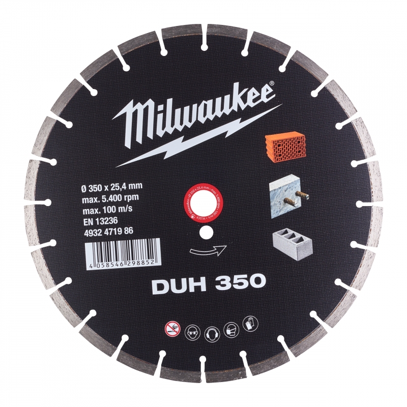 TARCZA DIAMENTOWA DUH 350 MILWAUKEE 4932471986