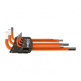 KLUCZE SZEŚCIOKĄTNE 1,5-6MM ZESTAW 7SZT  NEO 09-517