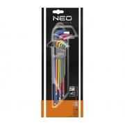 KLUCZE SZEŚCIOKĄTNE IMBUSOWE 1,5-10MM  ZESTAW 9SZT NEO 09-512