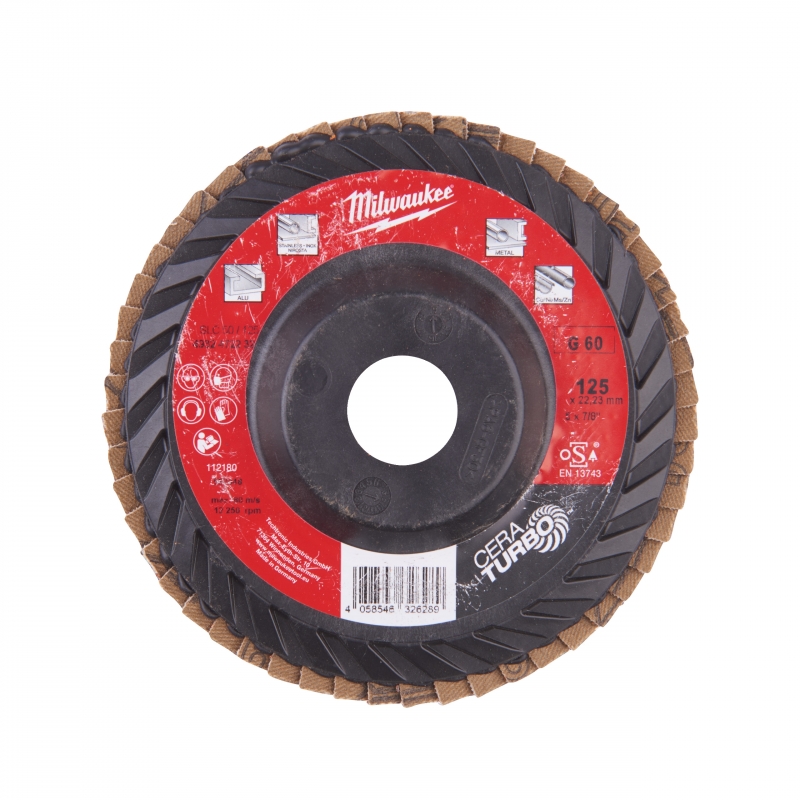 TARCZA CERAMICZNA 125 G60 MILWAUKEE 4932472232 TARCZA CERAMICZNA 125 G60 MILWAUKEE 4932472232