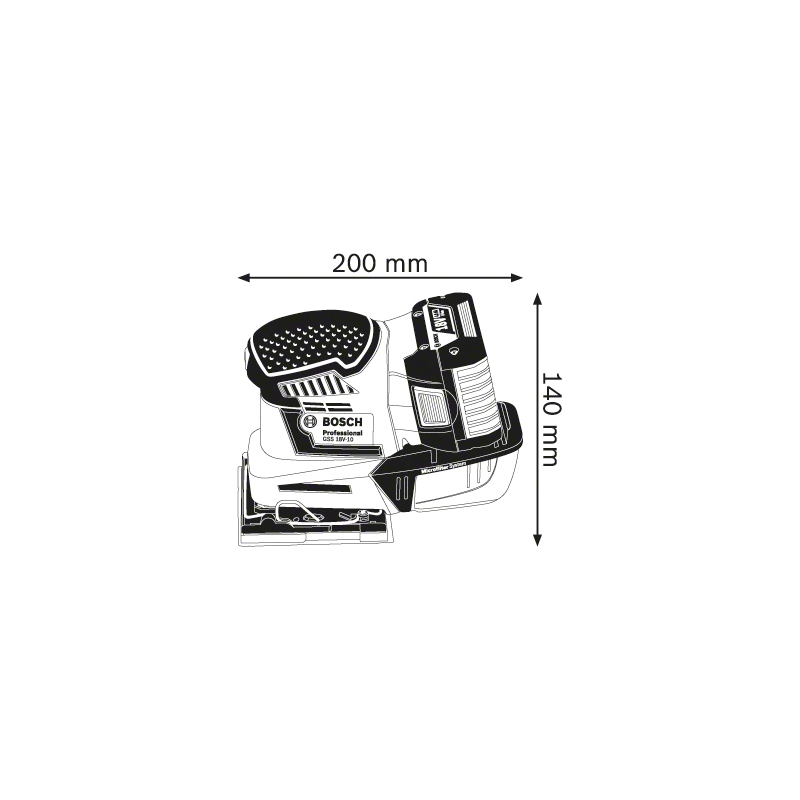 SZLIFIERKA OSCYLACYJNA GSS 18V-10 BOSCH 06019D0201