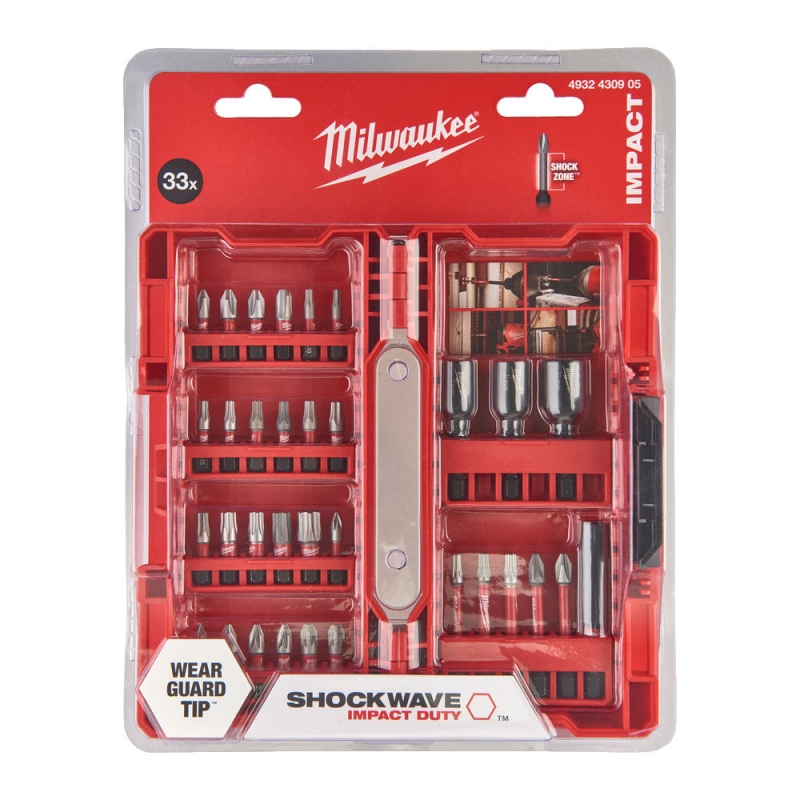 ZESTAW BITÓW 33 SZT. MILWAUKEE MILWAUKEE 4932430905 ZESTAW BITÓW 33 SZT. MILWAUKEE MILWAUKEE 4932430905