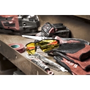 OKULARY OCHRONNE ODPORNE NA ZARYSOWANIA ŻÓŁTE MILWAUKEE 4932478927