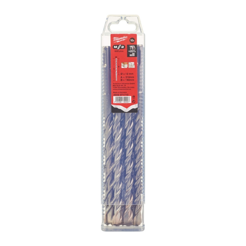 WIERTŁO SDS PLUS 12/160/210 MM MILWAUKEE 4932371710 WIERTŁO SDS PLUS 12/160/210 MM MILWAUKEE 4932371710
