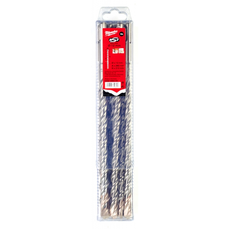 WIERTŁO SDS PLUS 12/200/260 MM MILWAUKEE 4932399344 WIERTŁO SDS PLUS 12/200/260 MM MILWAUKEE 4932399344