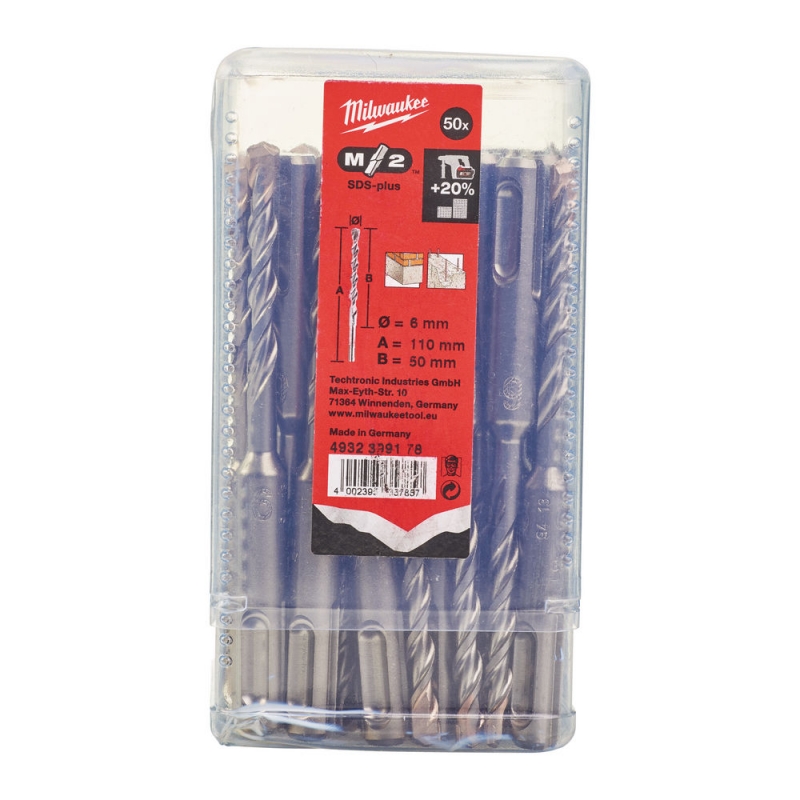 WIERTŁO SDS PLUS 6/50/110 MM MILWAUKEE 4932399178 WIERTŁO SDS PLUS 6/50/110 MM MILWAUKEE 4932399178