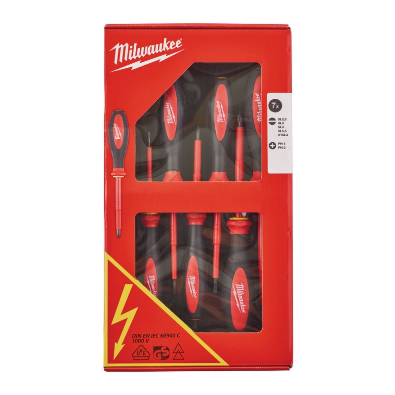 ZESTAW WKRĘTAKÓW VDE 7 SZT MILWAUKEE 4932464068 ZESTAW WKRĘTAKÓW VDE 7 SZT MILWAUKEE 4932464068