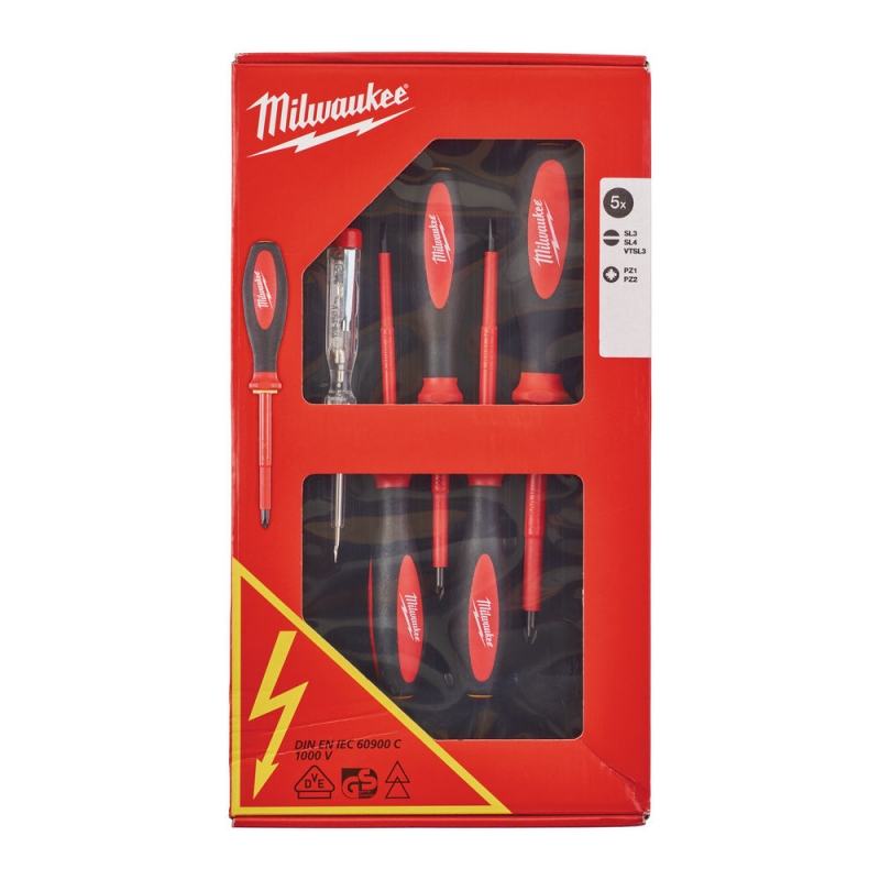 ZESTAW WKRĘTAKÓW VDE 5 SZT MILWAUKEE 4932464066 ZESTAW WKRĘTAKÓW VDE 5 SZT MILWAUKEE 4932464066