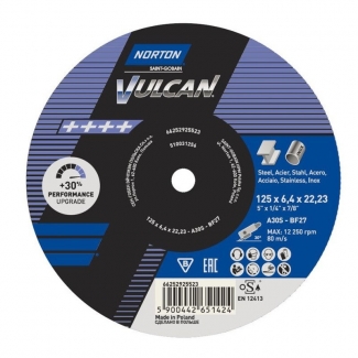 TARCZA DO CIĘCIA 27-125X6,4X22,2 NORTON VULCAN 66252830804
