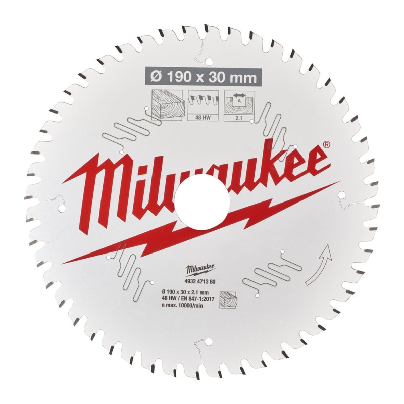 TARCZA PILARSKA 190X30X2.1X48ATB MILWAUKEE 4932471380 TARCZA PILARSKA 190X30X2.1X48ATB MILWAUKEE 4932471380