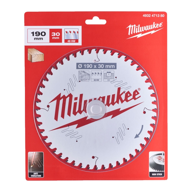 TARCZA PILARSKA 190X30X2.1X48ATB MILWAUKEE 4932471380 TARCZA PILARSKA 190X30X2.1X48ATB MILWAUKEE 4932471380