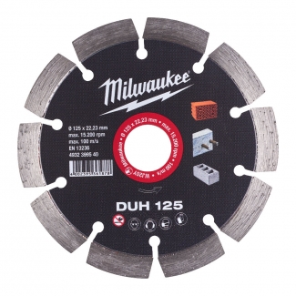 TARCZA DIAMENTOWA DUH 125X22,2MM MILWAUKEE 4932399540