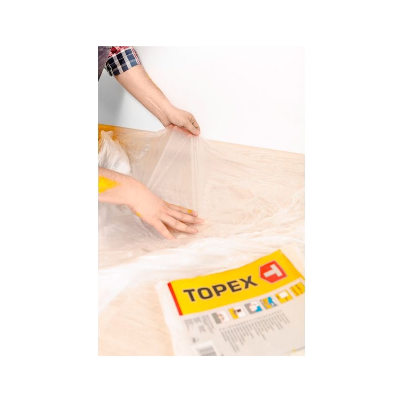 FOLIA MALARSKA HDPE 0.007mm 4X5M TOPEX 23B175