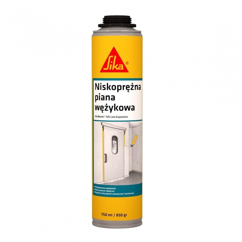 PIANA NISKOPRĘŻNA WĘŻYKOWA SIKABOOM-120 750ML SIKA PIANA NISKOPRĘŻNA WĘŻYKOWA SIKABOOM-120 750ML SIKA