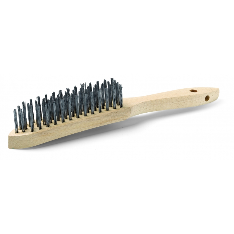 SZCZOTKA DRUCIANA DRUT STALOWY 4-RZĘDOWA SCHULLER 41804