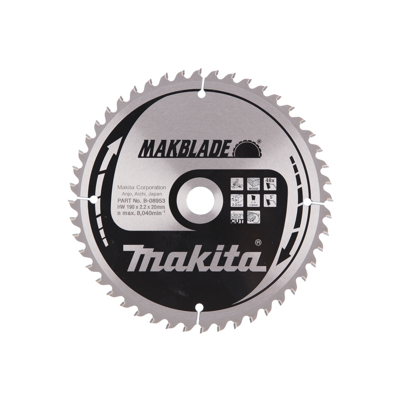 TARCZA TNĄCA 190X20 48Z MAKITA B-08953 TARCZA TNĄCA 190X20 48Z MAKITA B-08953