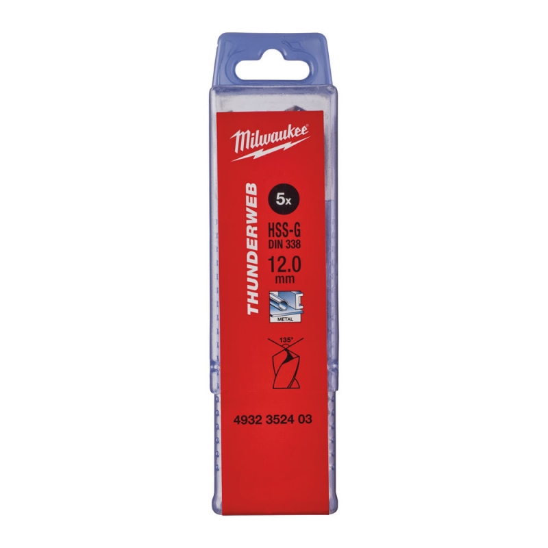 WIERTŁO HSS-G THUNDERWEB 12,0MM MILWAUKEE 4932352403 WIERTŁO HSS-G THUNDERWEB 12,0MM MILWAUKEE 4932352403