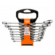 ZESTAW KLUCZY PŁASKO-OCZKOWYCH  Z GRZECHOTKĄ 8-19 MM BAHCO 1RM/SH8