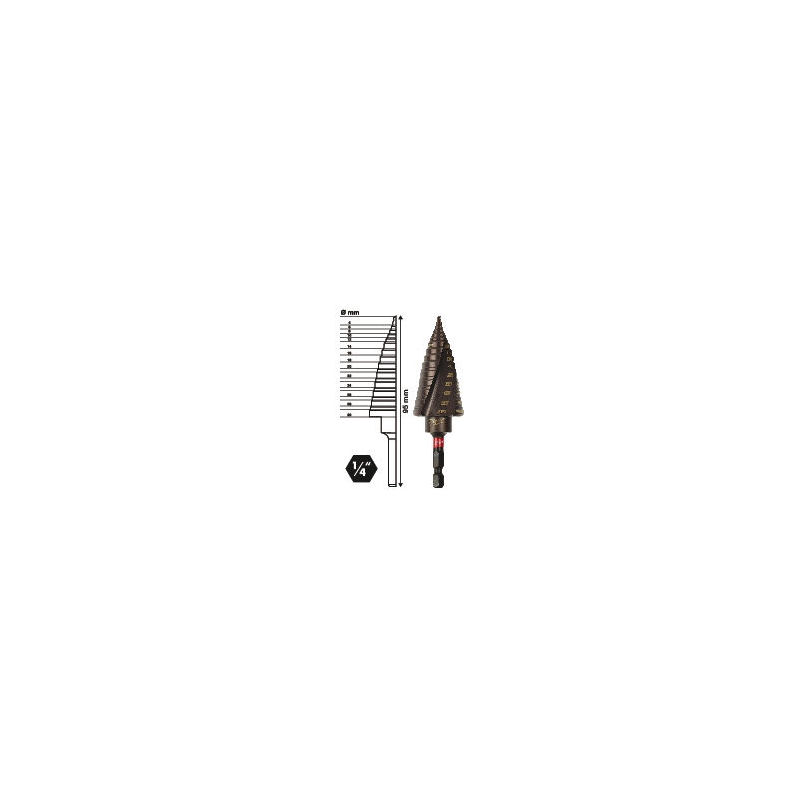 WIERTLO STOPNIOWE UDAROWE SHOCKWAVE 4-30MM MILWAUKEE 48899265 WIERTLO STOPNIOWE UDAROWE SHOCKWAVE 4-30MM MILWAUKEE 48899265