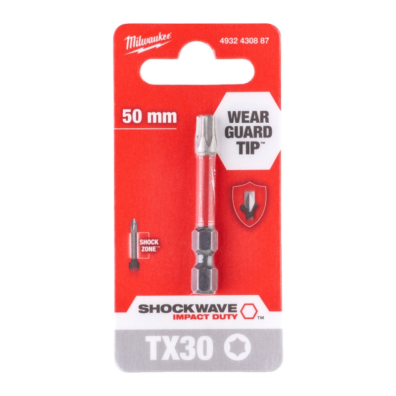 BIT SHOCKWAVE TX30 50MM MILWAUKEE 4932430887