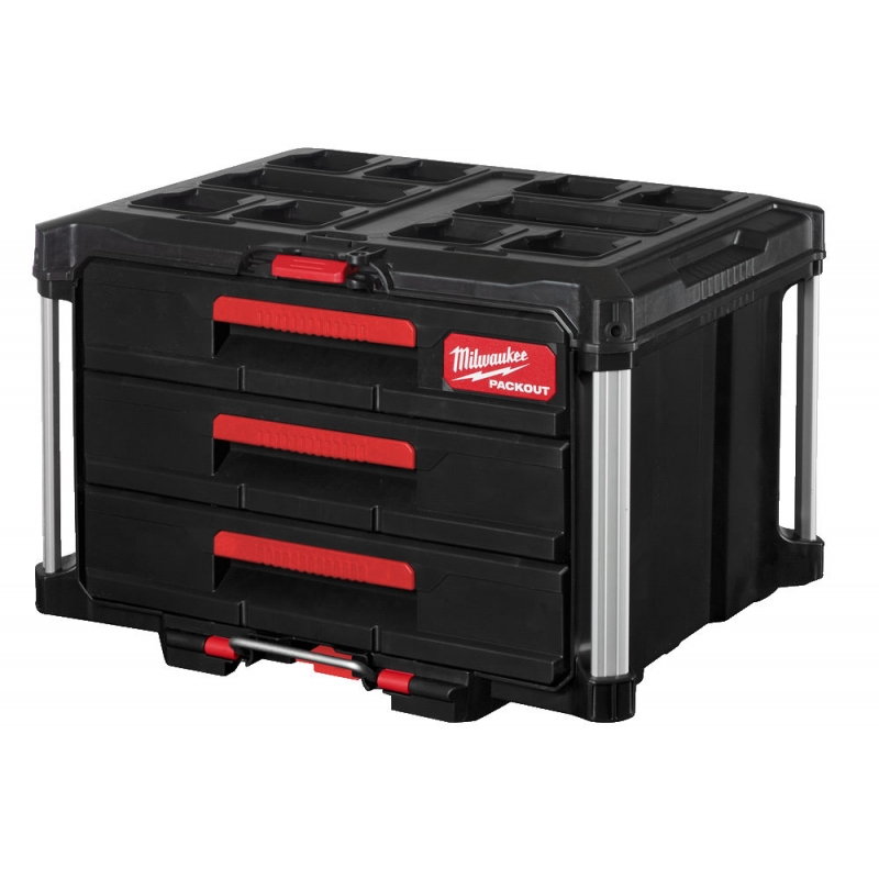 SKRZYNIA PACKOUT Z 3 SZUFLADAMI MILWAUKEE 4932472130 SKRZYNIA PACKOUT Z 3 SZUFLADAMI MILWAUKEE 4932472130