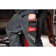 ZESTAW KLUCZY PŁASKO-OCZKOWYCH 7 SZT.  Z RUCHOMĄ GŁÓWKĄ GRZECHOTKI - METRYCZNY