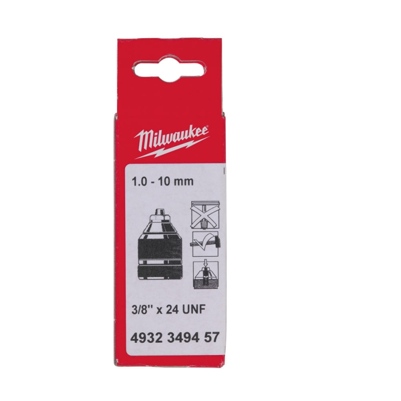 UCHWYT SAMOZACISKOWY 3/8" x24 1,0-10 MM MILWAUKEE 4932349457