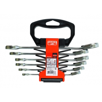 ZESTAW KLUCZY PŁASKO - OCZKOWYCH Z GRZECHOTKĄ BAHCO 1RM/SH6