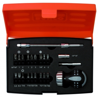 ZESTAW WKRĘTAK GRZECHOTKOWY + BITY BAHCO 808050S-22