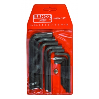 ZESTAW KLUCZY IMBUSOWYCH  11 SZT BAHCO 1995M/11T