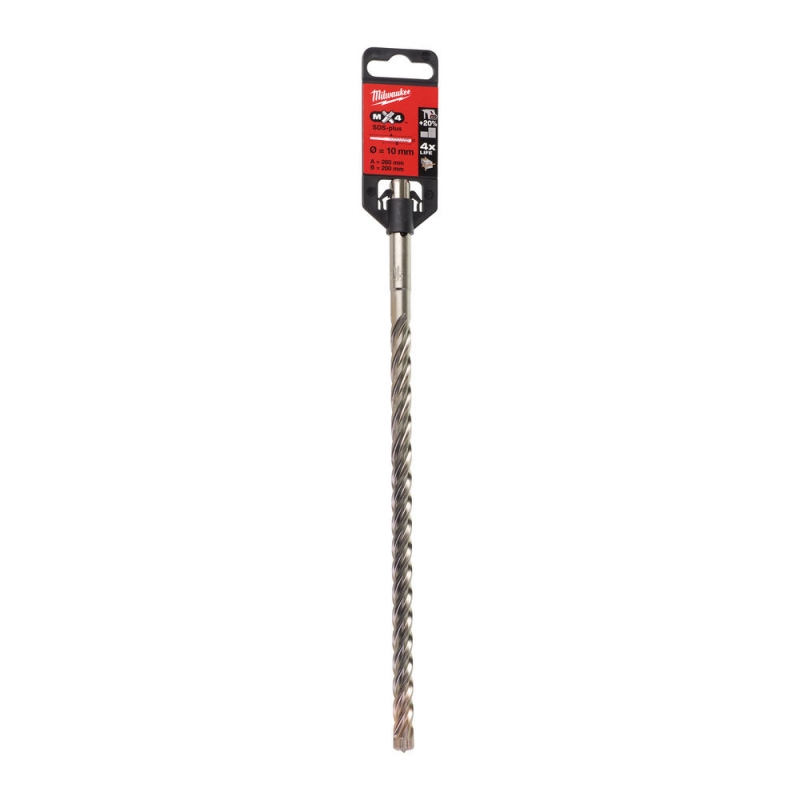 WIERTŁO SDS PLUS 10/200/260 MM MILWAUKEE 4932352028 WIERTŁO SDS PLUS 10/200/260 MM MILWAUKEE 4932352028