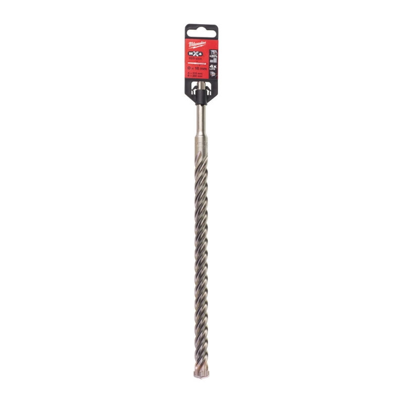 WIERTŁO SDS PLUS 16/250/310 MM MILWAUKEE 4932352954 WIERTŁO SDS PLUS 16/250/310 MM MILWAUKEE 4932352954