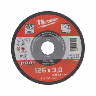 TARCZA DO METALU PŁASKA 125X3 PRO+  MILWAUKEE 4932451492